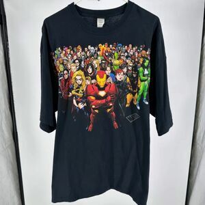Vintage 2000s Marvel Mad Engine Heroes T-Shirt Size XXL